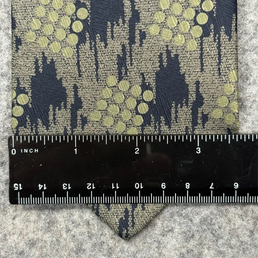 Giorgio Armani Cravatte Silk Necktie Mens 57.5x3.5 Blue Abstract Tie Italy‎
